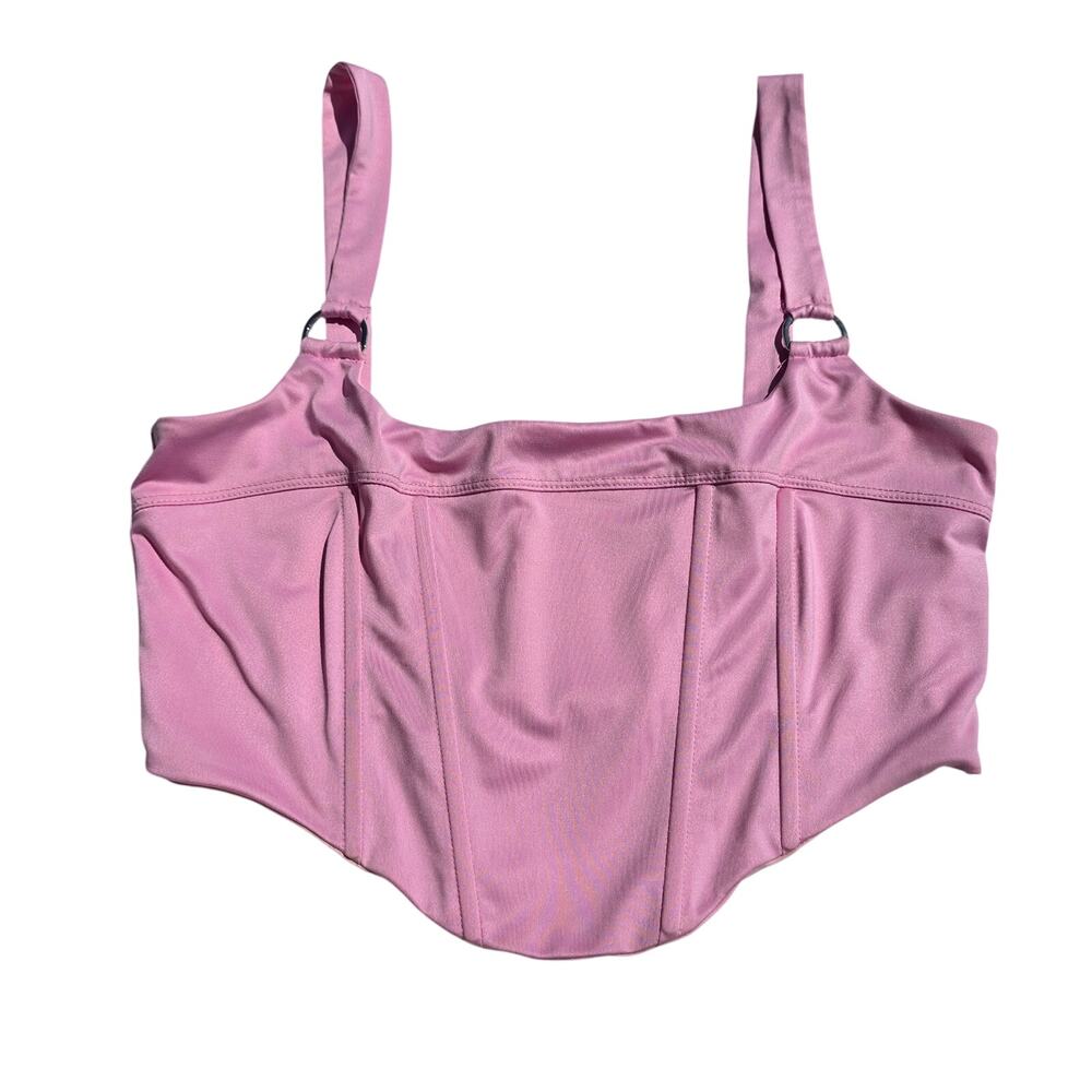 Coquette Princess Polly Pink Corset Crop Top Size 6